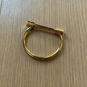 Sterling silver with 18k yellow gold bar bracelet